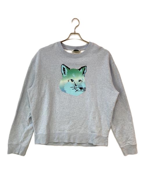 maison kitsune（メゾンキツネ）maison kitsune (メゾンキツネ) スウェット スカイブルー サイズ:XLの古着・服飾アイテム