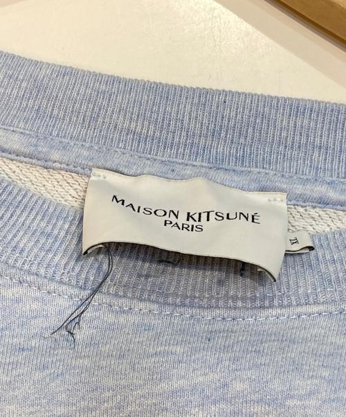 maison kitsune（メゾンキツネ）maison kitsune (メゾンキツネ) スウェット スカイブルー サイズ:XLの古着・服飾アイテム
