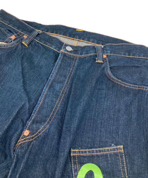 EVISU（エヴィス）EVISU (エヴィス) メニーポケットデニムハーフパンツ インディゴ サイズ:38の古着・服飾アイテム
