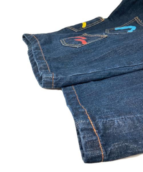 EVISU（エヴィス）EVISU (エヴィス) メニーポケットデニムハーフパンツ インディゴ サイズ:38の古着・服飾アイテム