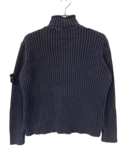 STONE ISLAND（ストーンアイランド）STONE ISLAND (ストーンアイランド) 07SS ドライバーズニット ネイビー サイズ:M/Lの古着・服飾アイテム