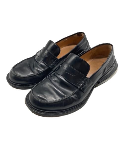 Maison Margiela（メゾンマルジェラ）Maison Margiela (メゾンマルジェラ) エアバッグソール レザー コイン ローファー ブラック サイズ:40の古着・服飾アイテム