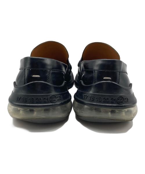 Maison Margiela（メゾンマルジェラ）Maison Margiela (メゾンマルジェラ) エアバッグソール レザー コイン ローファー ブラック サイズ:40の古着・服飾アイテム