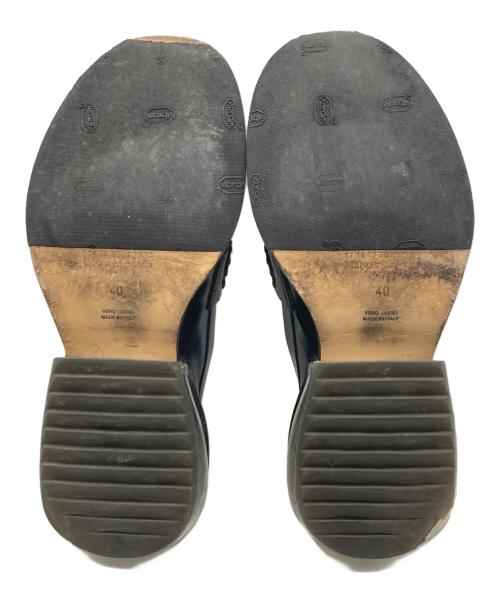 Maison Margiela（メゾンマルジェラ）Maison Margiela (メゾンマルジェラ) エアバッグソール レザー コイン ローファー ブラック サイズ:40の古着・服飾アイテム