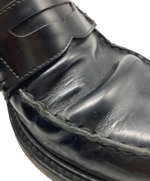 Maison Margiela（メゾンマルジェラ）Maison Margiela (メゾンマルジェラ) エアバッグソール レザー コイン ローファー ブラック サイズ:40の古着・服飾アイテム
