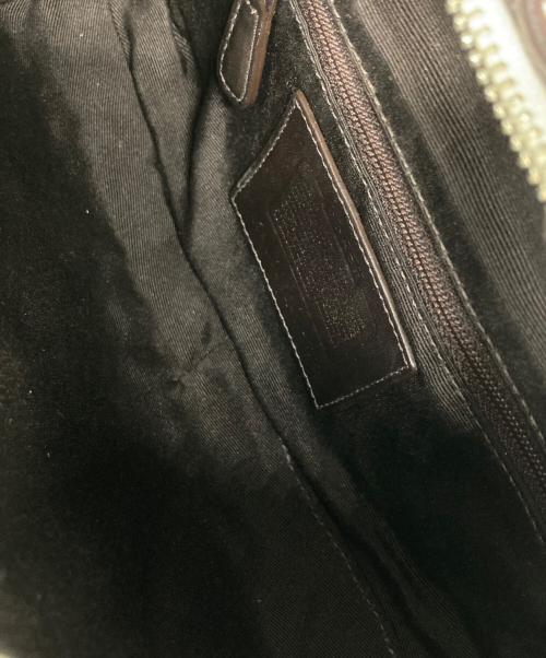 COACH（コーチ）COACH (コーチ) ホーボー ハーフムーン ワンショルダーバッグ ブラウン×ホワイトの古着・服飾アイテム