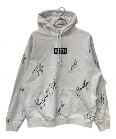 中古・古着通販】KITH (キス) City Script Hoodie ホワイト サイズ:XL