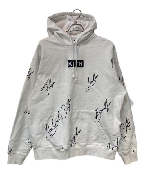 KITH（キス）KITH (キス) City Script Hoodie ホワイト サイズ:XLの古着・服飾アイテム