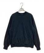 blurhms ROOTSTOCKブラームスルーツストック）の古着「Soft&Hard crew-neck SWEAT（ソフト＆ハードクルーネックスウェット）」｜ブラック