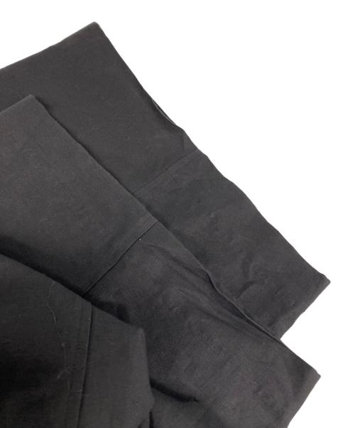 beautiful people（ビューティフルピープル）beautiful people (ビューティフルピープル) linen cotton satin bow silhouette pants/　リネンコットンサテンボウシルエットパンツ ブラック サイズ:36　　　　の古着・服飾アイテム