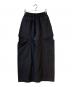 beautiful people (ビューティフルピープル) linen cotton satin bow silhouette pants/　リネンコットンサテンボウシルエットパンツ ブラック サイズ:36　　　　：17000円