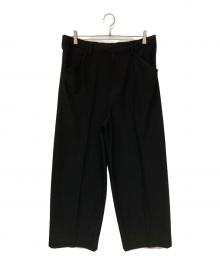 SUNSEA（サンシー）の古着「SNM-Blue2 w/耳 Wide Pants」｜ブラック