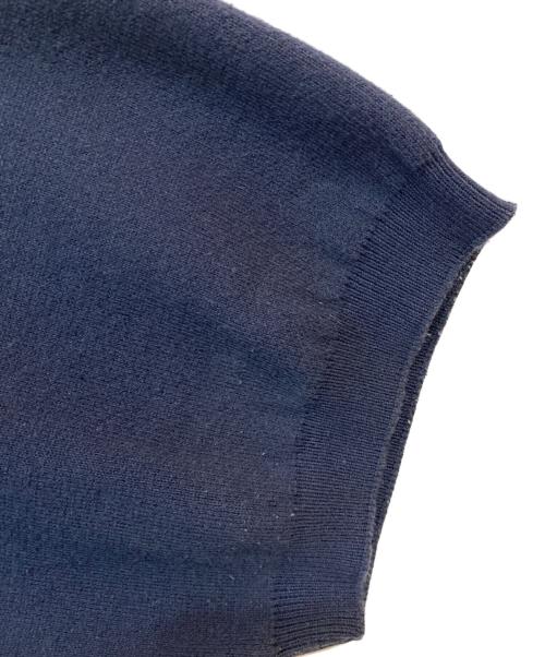 is-ness（イズネス）is-ness (イズネス) CARDBOARD KNIT BIG POLO ネイビー サイズ:Mの古着・服飾アイテム