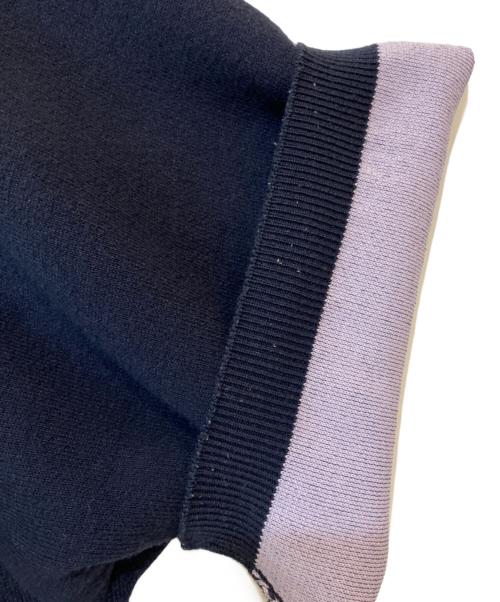 is-ness（イズネス）is-ness (イズネス) CARDBOARD KNIT BIG POLO ネイビー サイズ:Mの古着・服飾アイテム