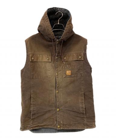 Carhartt (カーハート) ダックベスト　古着 裏ボア 中古・古着通販】CarHartt (カーハート) 裏ボアダックベスト ブラウン