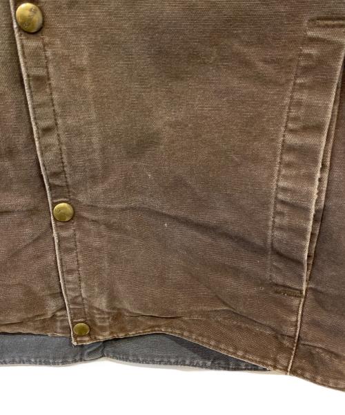 CarHartt（カーハート）CarHartt (カーハート) 裏ボアダックベスト ブラウン サイズ:Mの古着・服飾アイテム