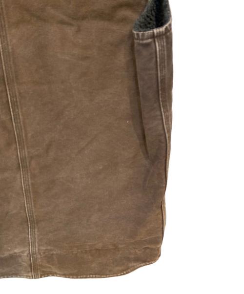 CarHartt（カーハート）CarHartt (カーハート) 裏ボアダックベスト ブラウン サイズ:Mの古着・服飾アイテム