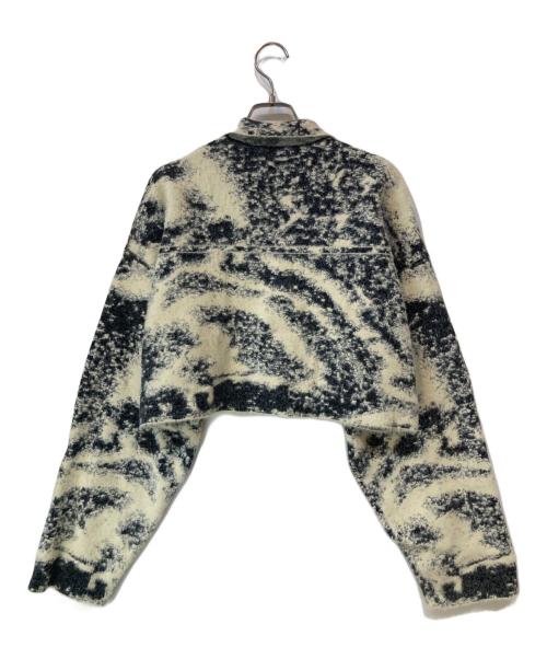 Ameri（アメリ）Ameri (アメリ) MIX ANIMAL SHORT KNIT TOP ベージュ×ブラック サイズ:Freeの古着・服飾アイテム