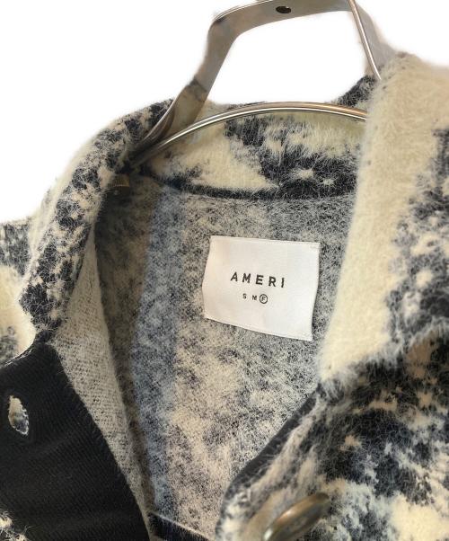 Ameri（アメリ）Ameri (アメリ) MIX ANIMAL SHORT KNIT TOP ベージュ×ブラック サイズ:Freeの古着・服飾アイテム