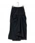 UN3D.（アンスリード）の古着「タックレイヤードスカート」｜ブラック