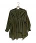 UN3D.（アンスリード）の古着「シアースタンドカラーブラウス」｜カーキ