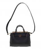 MICHAEL KORSマイケル・コース）の古着「リードスモールセンタージップベルト付 サッチェルバッグ」｜ブラック