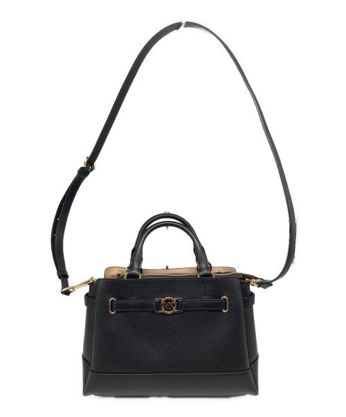 MICHAEL KORS（マイケル・コース）MICHAEL KORS (マイケル・コース) リードスモールセンタージップベルト付 サッチェルバッグ ブラックの古着・服飾アイテム