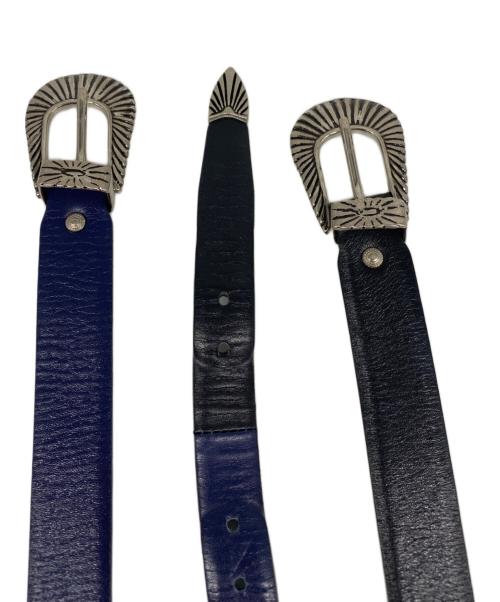 TOGA PULLA（トーガ プルラ）TOGA PULLA (トーガ プルラ) ダブルバックルベルト ブラック サイズ:なしの古着・服飾アイテム