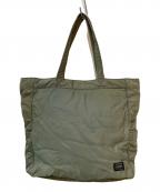 PORTERポーター）の古着「CREAM TOTE BAG トートバッグ」｜カーキ