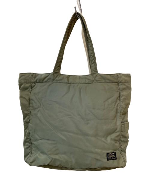 PORTER（ポーター）PORTER (ポーター) CREAM TOTE BAG トートバッグ カーキの古着・服飾アイテム