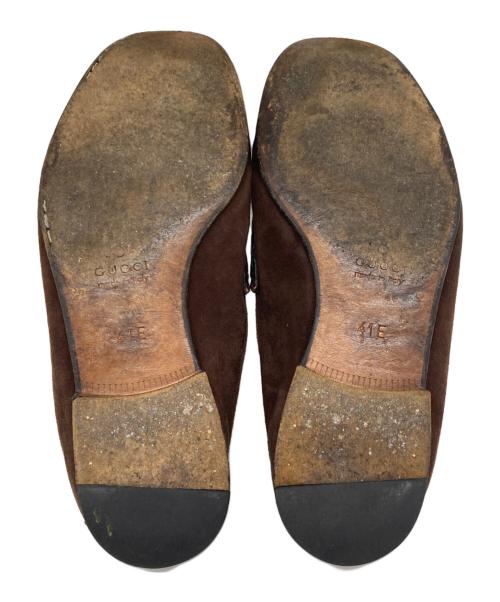 GUCCI（グッチ）GUCCI (グッチ) ホースビットローファー ブラウン サイズ:41Eの古着・服飾アイテム