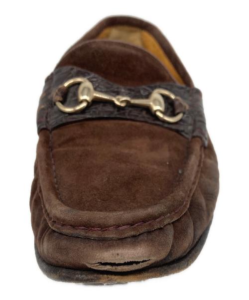 GUCCI（グッチ）GUCCI (グッチ) ホースビットローファー ブラウン サイズ:41Eの古着・服飾アイテム
