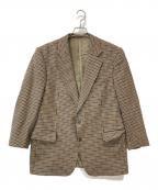 Burberry'sバーバリーズ）の古着「チェックテーラードジャケット」｜ベージュ