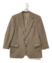 Burberry's（バーバリー）の古着「チェックテーラードジャケット」｜ベージュ