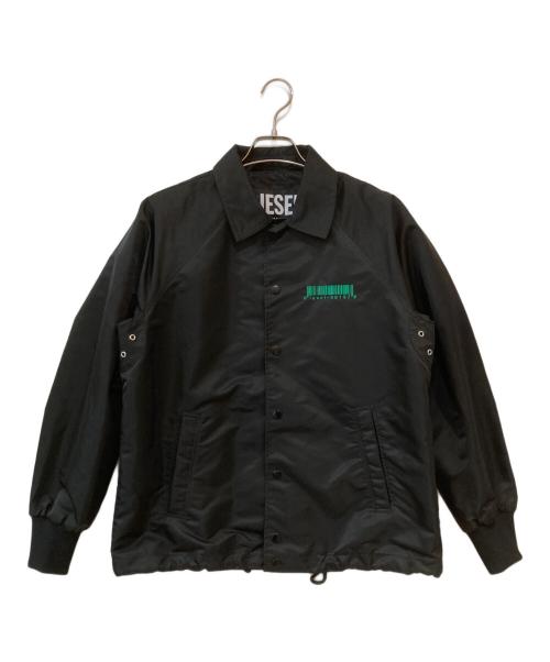 DIESEL（ディーゼル）DIESEL (ディーゼル) J-AKIO-B JACKET エンブロイダリーコーチジャケット ブラック サイズ:XSの古着・服飾アイテム