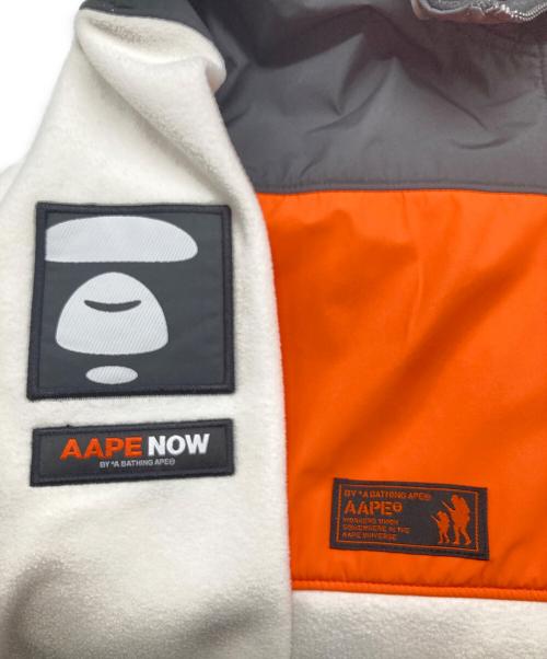 Aape BY A BATHING APE（エーエイプ バイ アベイシングエイプ）Aape BY A BATHING APE (エーエイプ バイ アベイシングエイプ) AAPE PANELLED ZIP HOODIE ホワイト サイズ:Lの古着・服飾アイテム