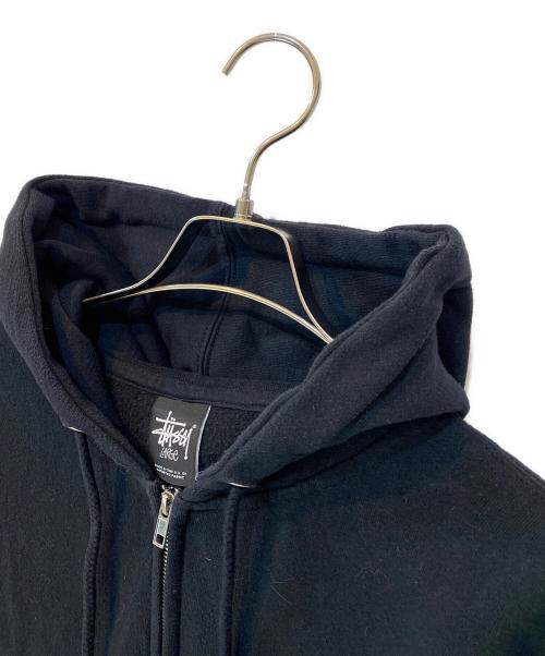 stussy（ステューシー）stussy (ステューシー) ワールドツアージップパーカー ブラック サイズ:Lの古着・服飾アイテム