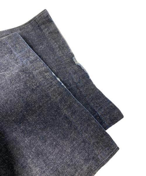 VOAAOV（ヴォアーブ）VOAAOV (ヴォアーブ) デニムタックワイドパンツ インディゴの古着・服飾アイテム