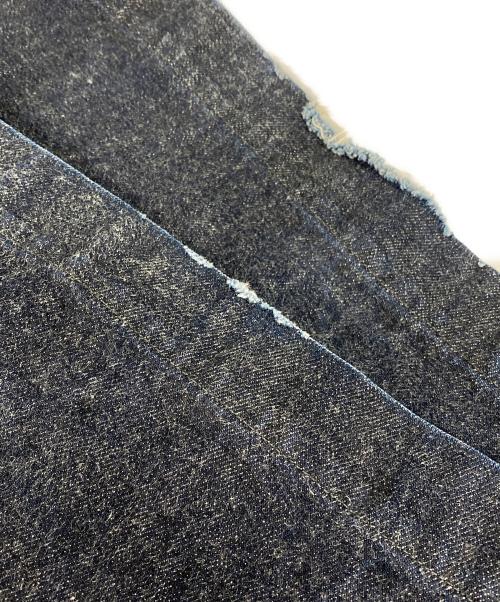 VOAAOV（ヴォアーブ）VOAAOV (ヴォアーブ) デニムタックワイドパンツ インディゴの古着・服飾アイテム