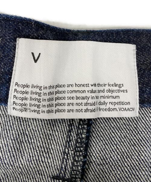 VOAAOV（ヴォアーブ）VOAAOV (ヴォアーブ) デニムタックワイドパンツ インディゴの古着・服飾アイテム