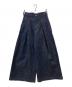 VOAAOV（ヴォアーブ）の古着「デニムタックワイドパンツ」｜インディゴ