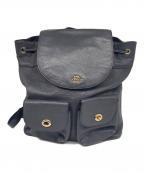 COACHコーチ）の古着「ビリーペプルドレザーバックパック」｜グレー