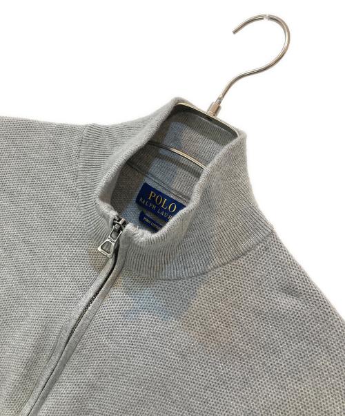 POLO RALPH LAUREN（ポロ・ラルフローレン）POLO RALPH LAUREN (ポロ・ラルフローレン) ハーフジップニット グレー サイズ:Lの古着・服飾アイテム