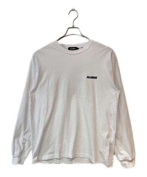 X-LARGE（エクストララージ）X-LARGE (エクストララージ) 長袖カットソー ホワイト サイズ:Lの古着・服飾アイテム