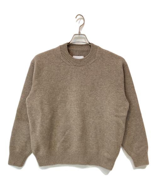 ssstein（シュタイン）ssstein (シュタイン) EXTRA FINE WOOL WARM KNIT CREW NECK LS ベージュ サイズ:Sの古着・服飾アイテム