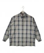 THE RERACSザ リラクス）の古着「WORSTED PEACH SKIN THE PERFECT SHIRT (ウーステッドピーチスキンザパーフェクトシャツ)」｜グレー