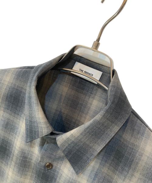 THE RERACS（ザ リラクス）THE RERACS (ザ リラクス) WORSTED PEACH SKIN THE PERFECT SHIRT (ウーステッドピーチスキンザパーフェクトシャツ) グレー サイズ:36の古着・服飾アイテム