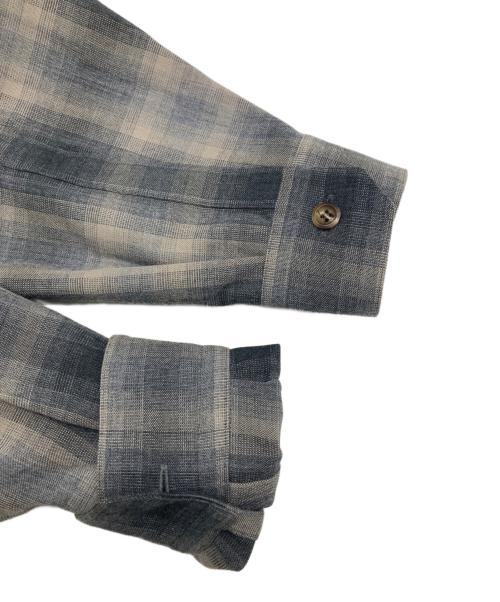 THE RERACS（ザ リラクス）THE RERACS (ザ リラクス) WORSTED PEACH SKIN THE PERFECT SHIRT (ウーステッドピーチスキンザパーフェクトシャツ) グレー サイズ:36の古着・服飾アイテム