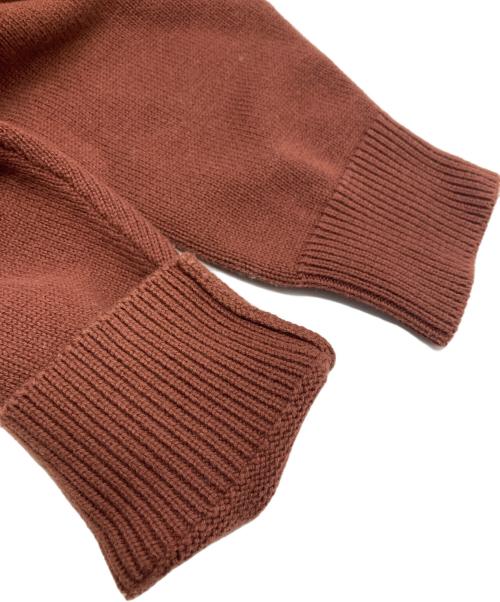 STUDIO NICHOLSON（スタジオ ニコルソン）STUDIO NICHOLSON (スタジオ ニコルソン) SOLA Marino cottonVネックニット ブラウン サイズ:Mの古着・服飾アイテム