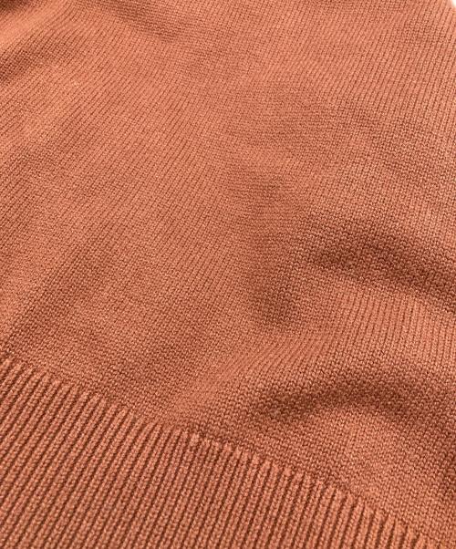 STUDIO NICHOLSON（スタジオ ニコルソン）STUDIO NICHOLSON (スタジオ ニコルソン) SOLA Marino cottonVネックニット ブラウン サイズ:Mの古着・服飾アイテム